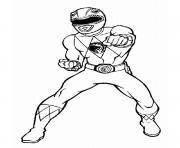 Coloriage power rangers jungle fury karate